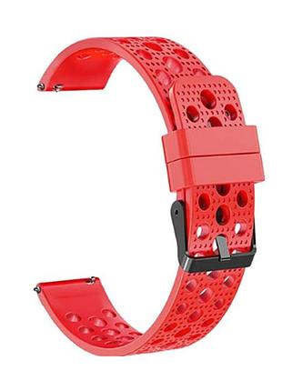Силиконовый ремешок breathable fashion для xiaomi amazfit bip / lite / 20 мм красный 1909p