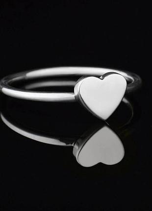 Кольцо серебряное 925° love 17.5