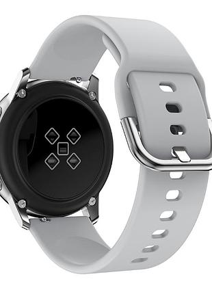 Силиконовый ремешок sport style active для xiaomi amazfit bip / lite / 20 мм светло-серый 2096p