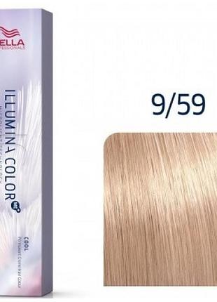 Фарба для волосся wella illumina color 9/59 глянсовий алебастр