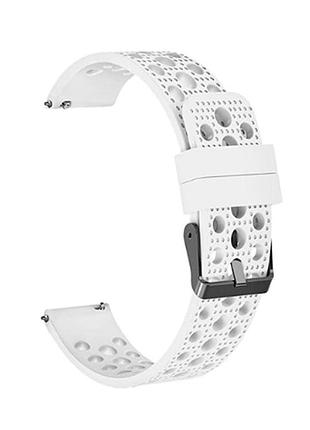 Силіконовий ремінець breathable fashion для xiaomi amazfit bip / lite / 20 мм білий 1909p