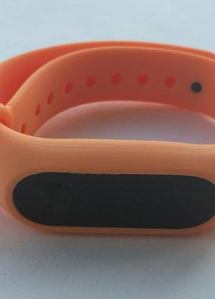Ремінець xiaomi mi band 2 силіконовий браслет помаранчевий 1092p