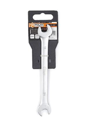 Ключ рожковый polax crv din 3110 satin finish 10*11 мм (25-057)