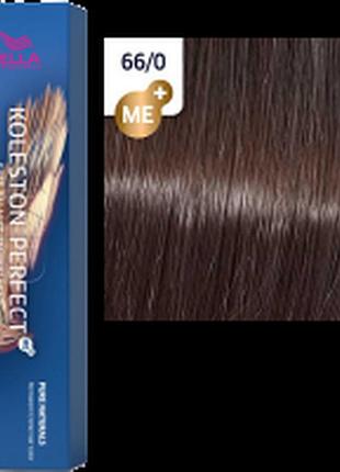 Фарба для волос колестон wella koleston perfect me+ 66/0 темный блонд интенсивный натуральный