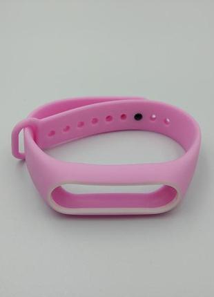 Ремешок xiaomi mi band 2 mijobs силиконовый с рамкой светло-розовый / белый 1088p