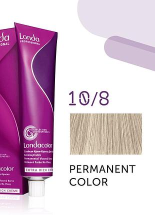 Краска для волос лонда londa сolor permanent professional 10/8 яркий блонд жемчужный