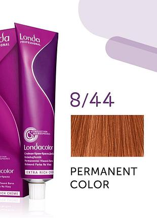 Краска для волос лонда londa сolor permanent professional 8/44 светлый блонд интенсивно-медный