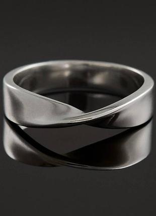 Кольцо серебряное 925° infinity 20