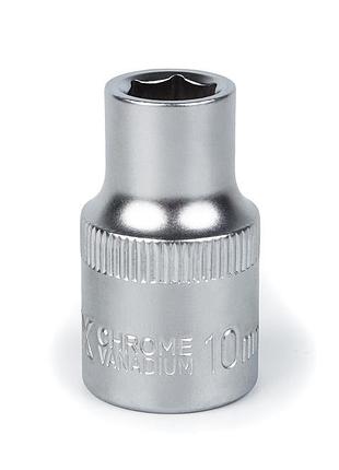 Головка торцевая автомобильная шестигранная 10 мм, 1/2, polax (25-084)