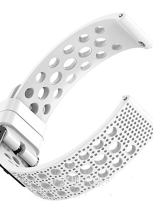 Силиконовый ремешок breathable fashion для amazfit gtr 2 / pace / stratos / 22 мм белый 1910p