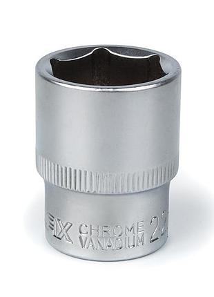 Головка торцевая автомобильная шестигранная 22 мм, 1/2, polax (25-094)