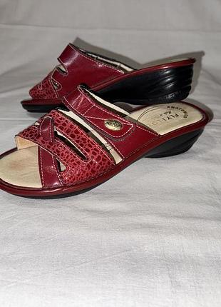 Шлепанцы * fly flot* кожа италия р.38 (25.00см)