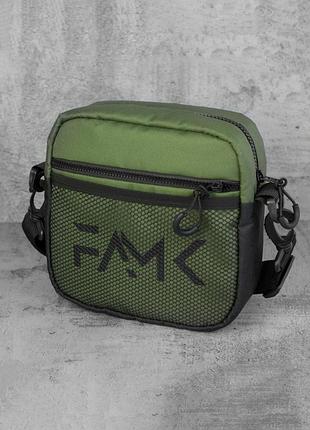Сумка через плечо для мужчин и женщин famk sqr4, хаки