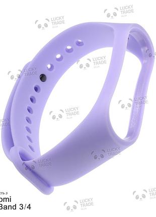 Ремешок xiaomi mi band 4 / 3 mijobs силиконовый однотонный браслет светло-фиолетовый 1627p