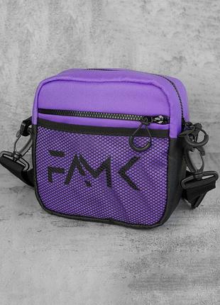 Сумка через плечо для мужчин и женщин famk sqr4, фиолетовый