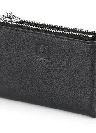 Кошелек женский на магните натуральная кожа 9949-1806 black