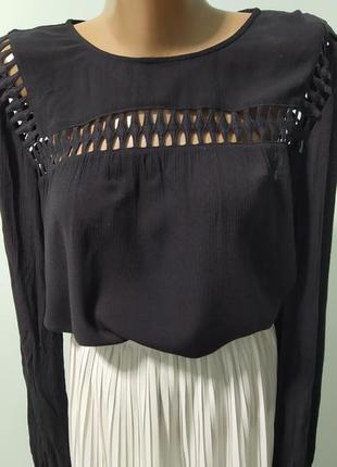 Блузка з натуральної тканини з вишивкою, decjuba