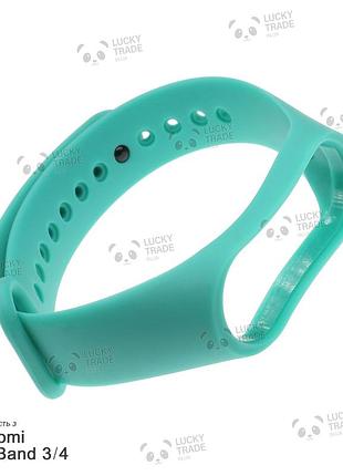 Ремешок xiaomi mi band 4 / 3 mijobs light силиконовый однотонный браслет мятный 1691p