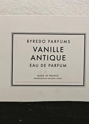 Byredo parfums vanille antique парфумована вода 100мл