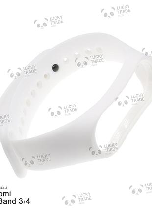 Ремешок xiaomi mi band 4 / 3 mijobs light силиконовый однотонный браслет белый 1691p