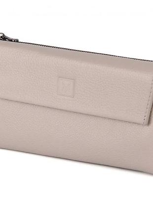 Кошелек женский кожаный евроразкладка бежевый vermari 3992-1806 beige