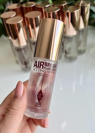 Фиксирующий увлажняющий спрей для лица charlotte tilbury airbrush flawless setting spray 34 ml (без коробочки)
