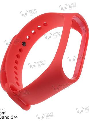 Ремешок xiaomi mi band 4 / 3 mijobs силиконовый однотонный браслет красный 1627p