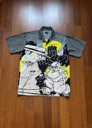Blue bland сорочка теніска чоловіча street style print оригінал б у