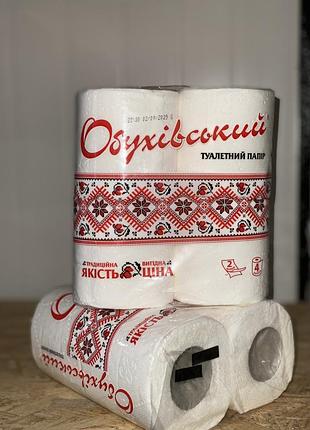 Туалетная бумага обухов 4 шт, двухслойная