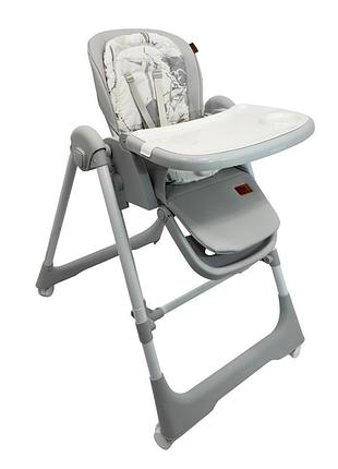 Стілець-гойдалка для годування дитини velano nomi, light grey