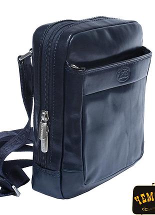 Сумка шкіряна italico 9984 navy синій