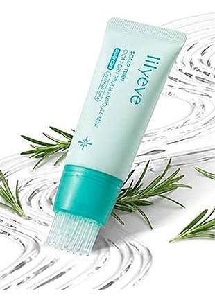 Успокаивающая сыворотка для кожи головы lilyeve scalp:turn cica pdrn brush ampoule 30мл