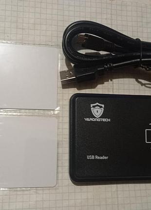 Зчитувач rfid карт yarongtech 13.56mhz (mifare) usb, настільний