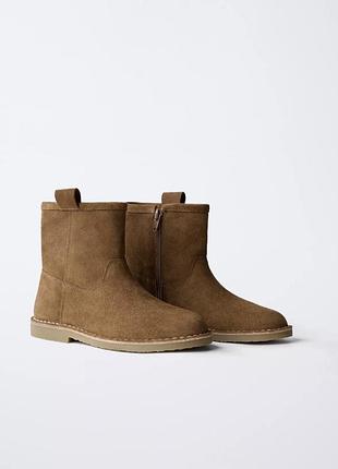 Замшеві черевики zara