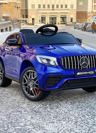 Детский электромобиль на аккумуляторе mercedes m 4140 на радиоуправлении для детей 3-8 лет синий