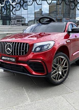 Детский электромобиль на аккумуляторе mercedes m 4140 на радиоуправлении для детей 3-8 лет красный