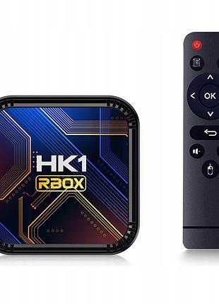 Смарт тв приставка smart tv hk1 rbox k8s 4/32gb android 13 rk3528 2.4/5g v5.1 для телевизора