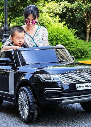 Дитячий електромобіль на акумуляторі джип range rover m 4175 з пультом р/у для дітей 3-8 років чорний