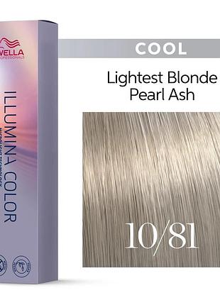 Фарба для волосся wella illumina color 10/81 топлене молоко