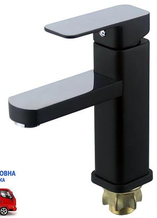 Смеситель для умывальника zegor leb1-a123yb black (черный)
