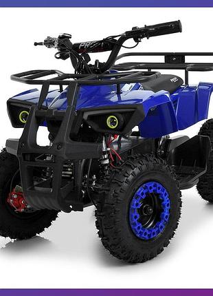 Квадроцикл електричний з мотором 1000w profi hb-atv1000as-4 для дітей 5-10 років синій