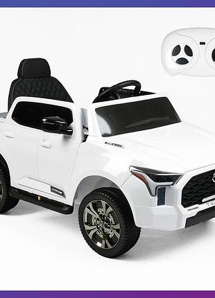 Дитячий електромобіль на акумуляторі джип toyota tundra joy tn-4964/07 з пультом радіокерування для дітей 3-8 років білий