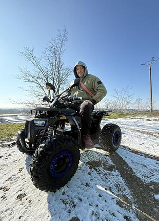 Квадроцикл електричний із мотором 1500w crosser brave для дітей від 8 років синій