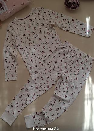 Піжама трикотажна в квітковий принт george