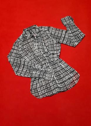 Рубашка блуза блузка удлиненная с бантом р 8 s марокко2 фото