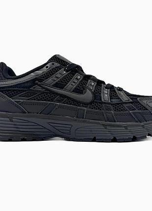 Чоловічі кросівки nike p-6000 black найк чорного кольору