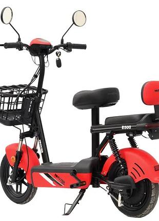 Электроскутер maxxter e500 500 вт электрический скутер красный серый