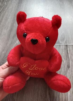Мишка мягкая игрушка i love you