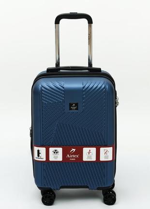 Французский ударостойкий чемодан 100%  поликарбоната на 4-ых колесах airtex  73466 фото