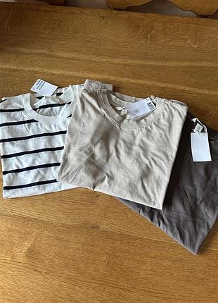 H&m майка в рубчик футболки